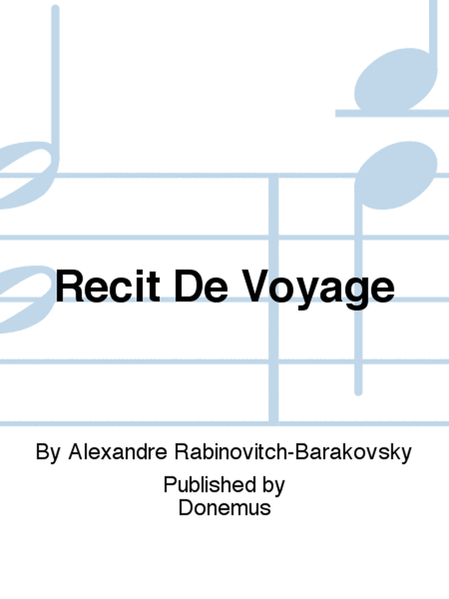 Recit De Voyage