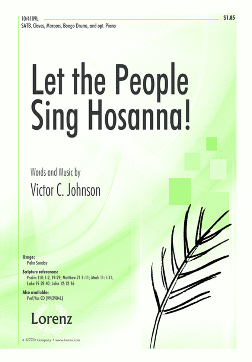 Let the People Sing Hosanna! image number null