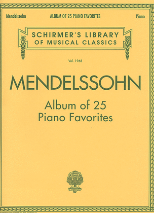 Book cover for Album of 25 Piano Favorites