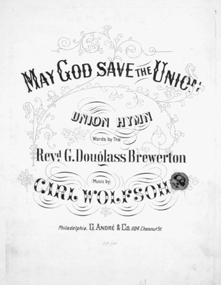 Book cover for May God Save the Union. Union Hymn
