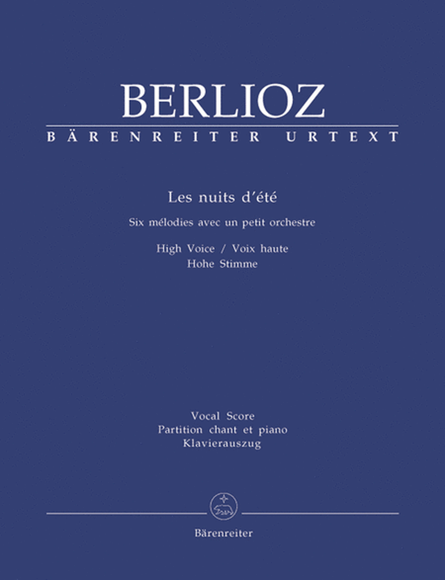 Les nuits dete for Solo Voice and Orchestra op. 7 Hol. 81B