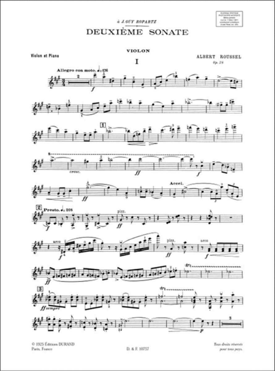 Sonate N. 2 Op. 28