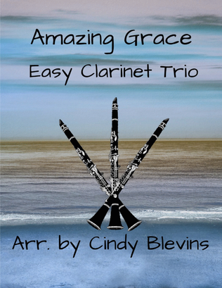 Book cover for Amazing Grace, Easy Clarinet Trio
