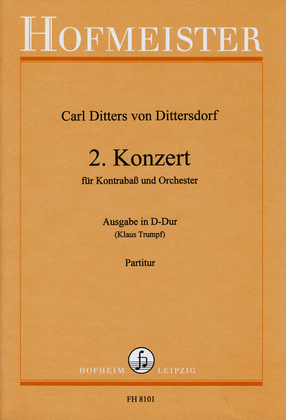 Book cover for 2. Konzert fur Kontrabass und Orchester / Partitur