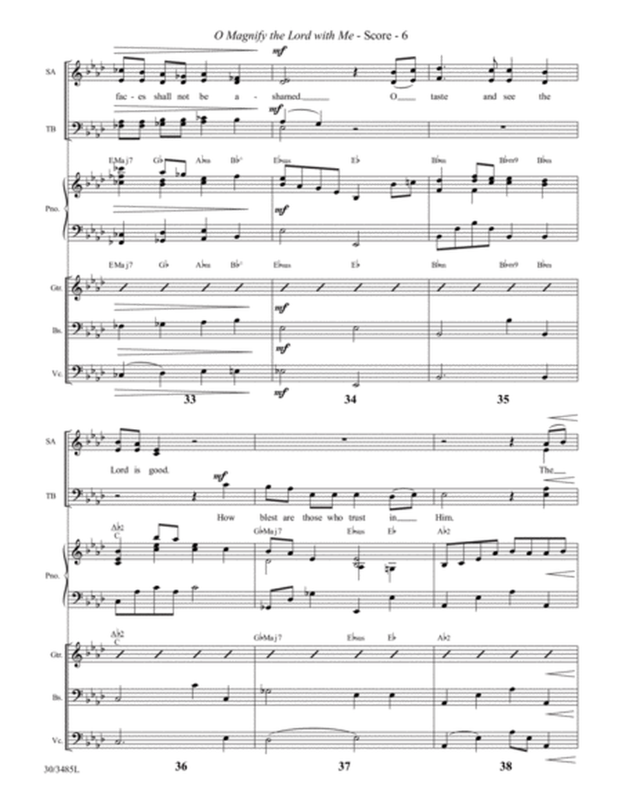 O Magnify the Lord with Me - Instrumental Ensemble Score and Parts