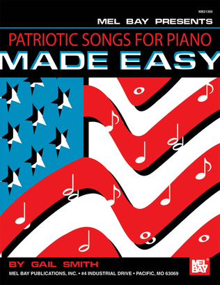 Book cover for Patriotic Songs for Piano Made Easy