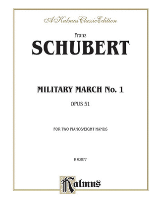 Book cover for Military March No. 1, Op. 51