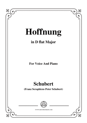 Schubert-Hoffnung,in D flat Major,for Voice&Piano