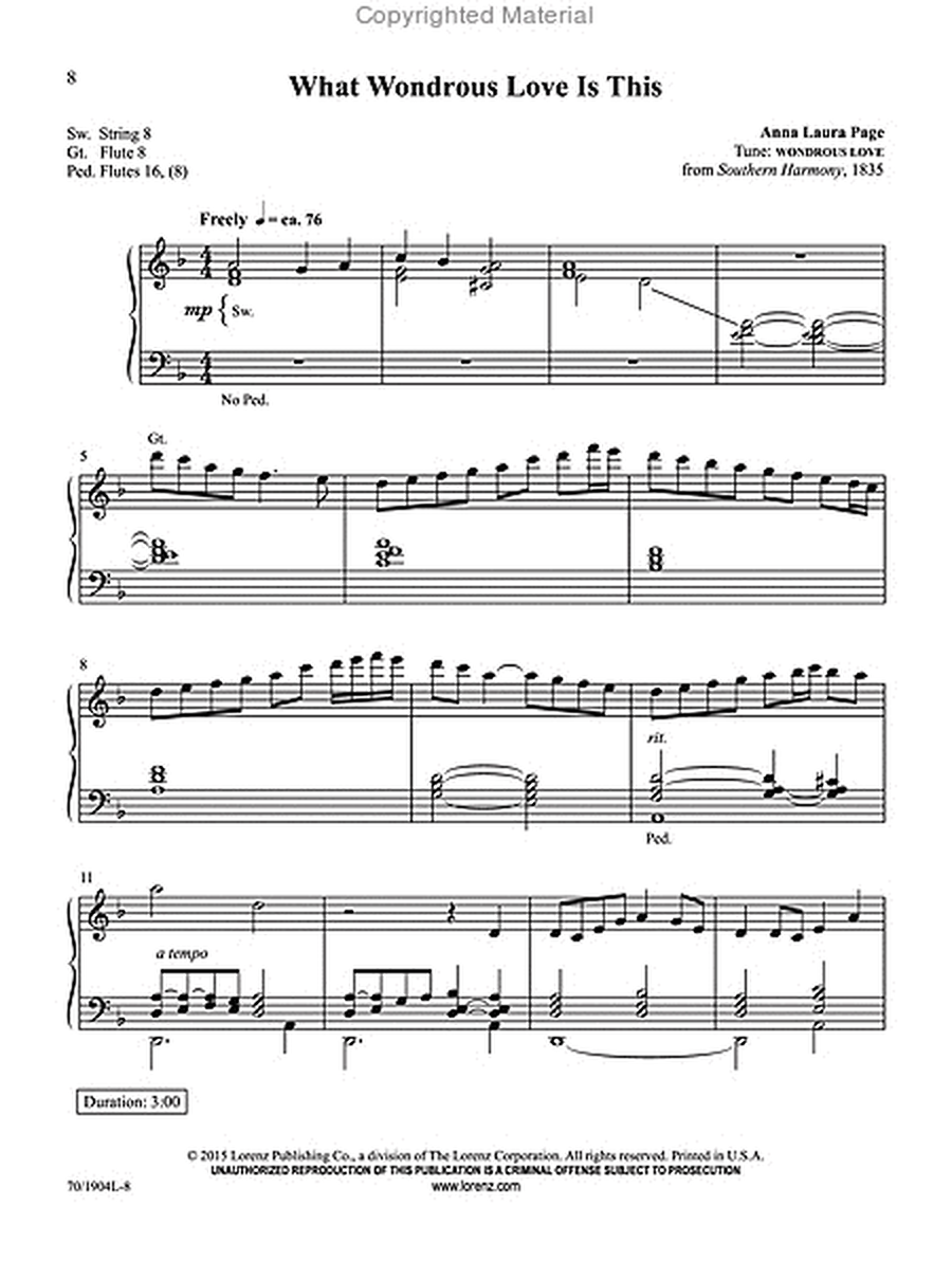 And Through Eternity I’ll Sing On by Anna Laura Page Organ Solo - Sheet Music