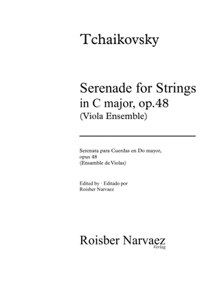 Book cover for Tchaikovsky: Serenade for Strings, Op. 48 (Viola Ensemble)