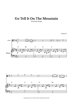 Book cover for Go Tell It On The Mountain for Easy Viola and Piano