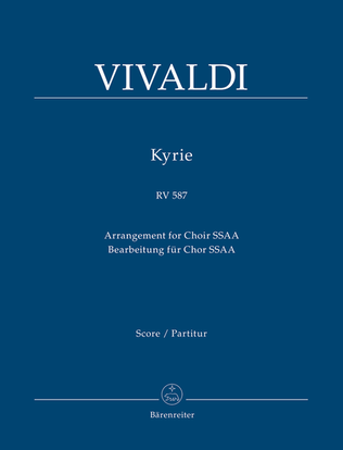 Book cover for Kyrie RV 587