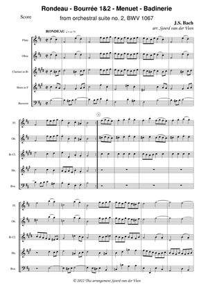 Rondeau - Bourrée 1&2 - Menuet - Badinerie from Orchestral Suite no. 2, BWV 1067
