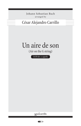 Book cover for Un aire de son [Air on the G String]