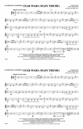 Book cover for Star Wars (Main Theme): E-flat Baritone Saxophone