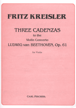 Book cover for Three Cadenzas