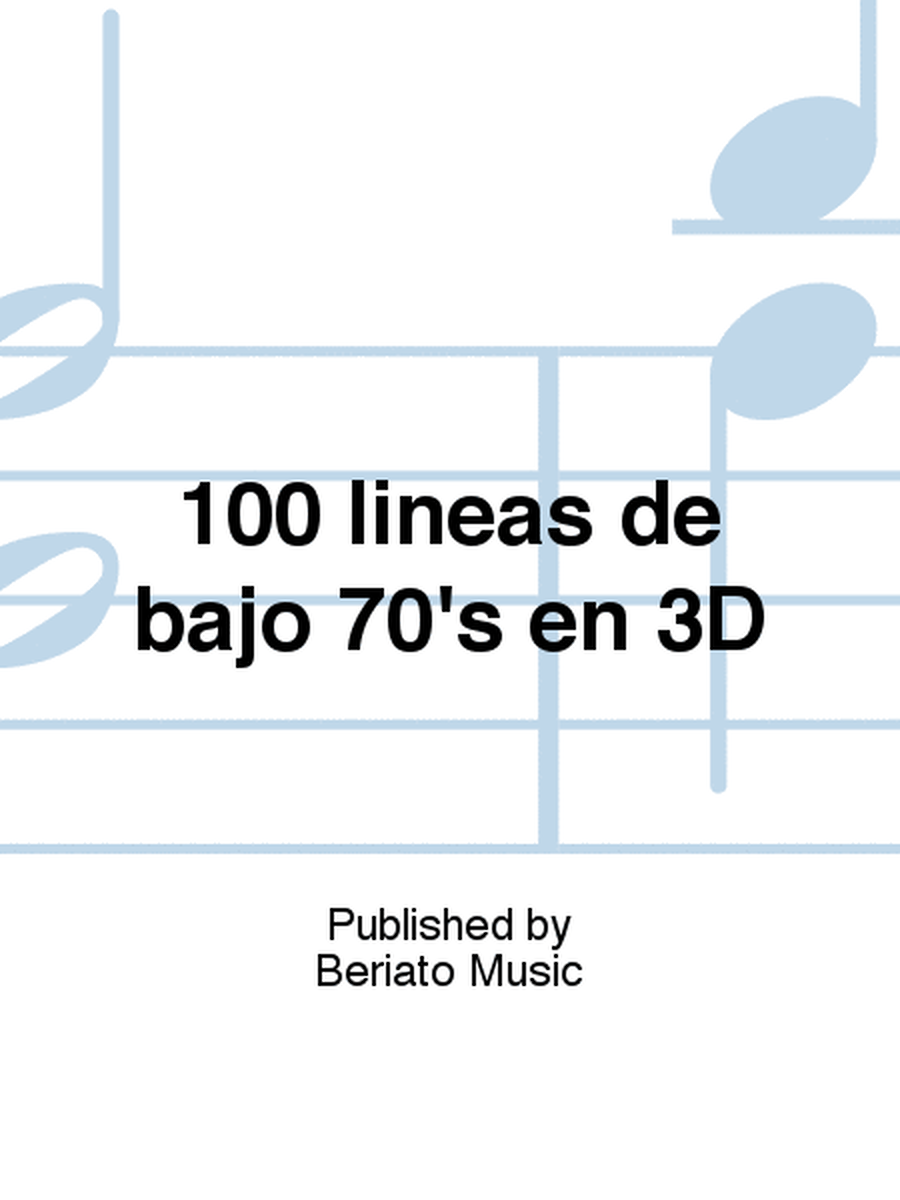 100 líneas de bajo 70's en 3D