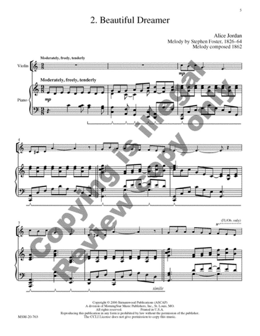 An American Suite for Violin and Piano image number null