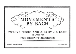 Book cover for Movements by Bach