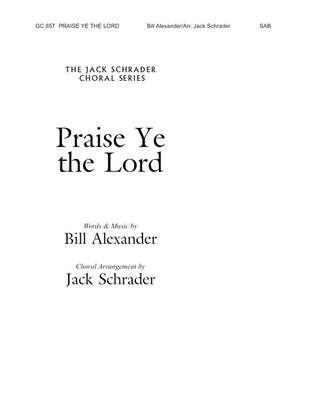 Book cover for Praise Ye the Lord