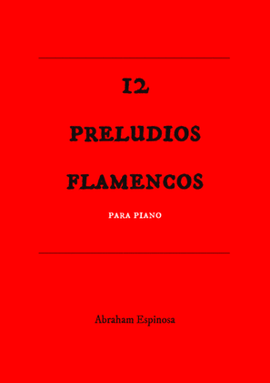 Book cover for 12 preludios flamencos para piano