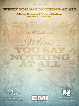 Book cover for When You Say Nothing At All