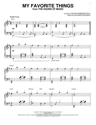 Book cover for My Favorite Things (from The Sound Of Music) [Jazz version] (arr. Brent Edstrom)