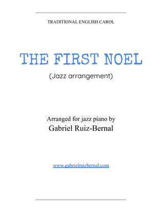 Book cover for THE FIRST NOEL (jazz piano arrangement)