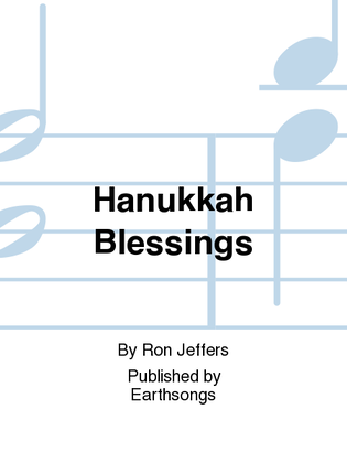 Book cover for hanukkah blessings