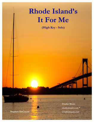 Book cover for Rhode Island's It For Me (High Key - Solo)