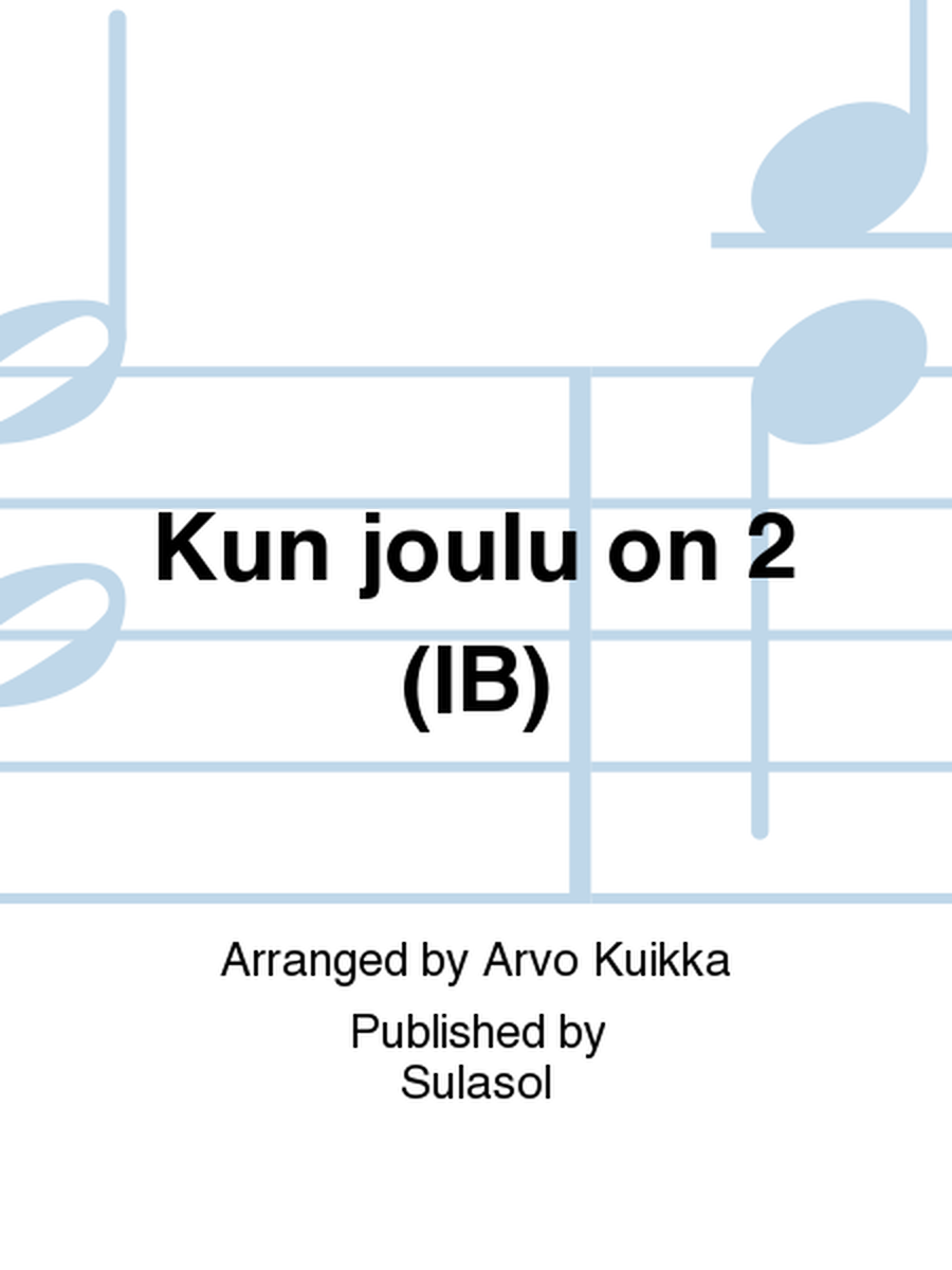 Kun joulu on 2 (IB)