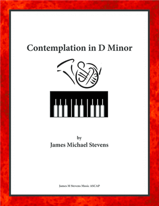 Book cover for Contemplation in D Minor - French Horn & Piano