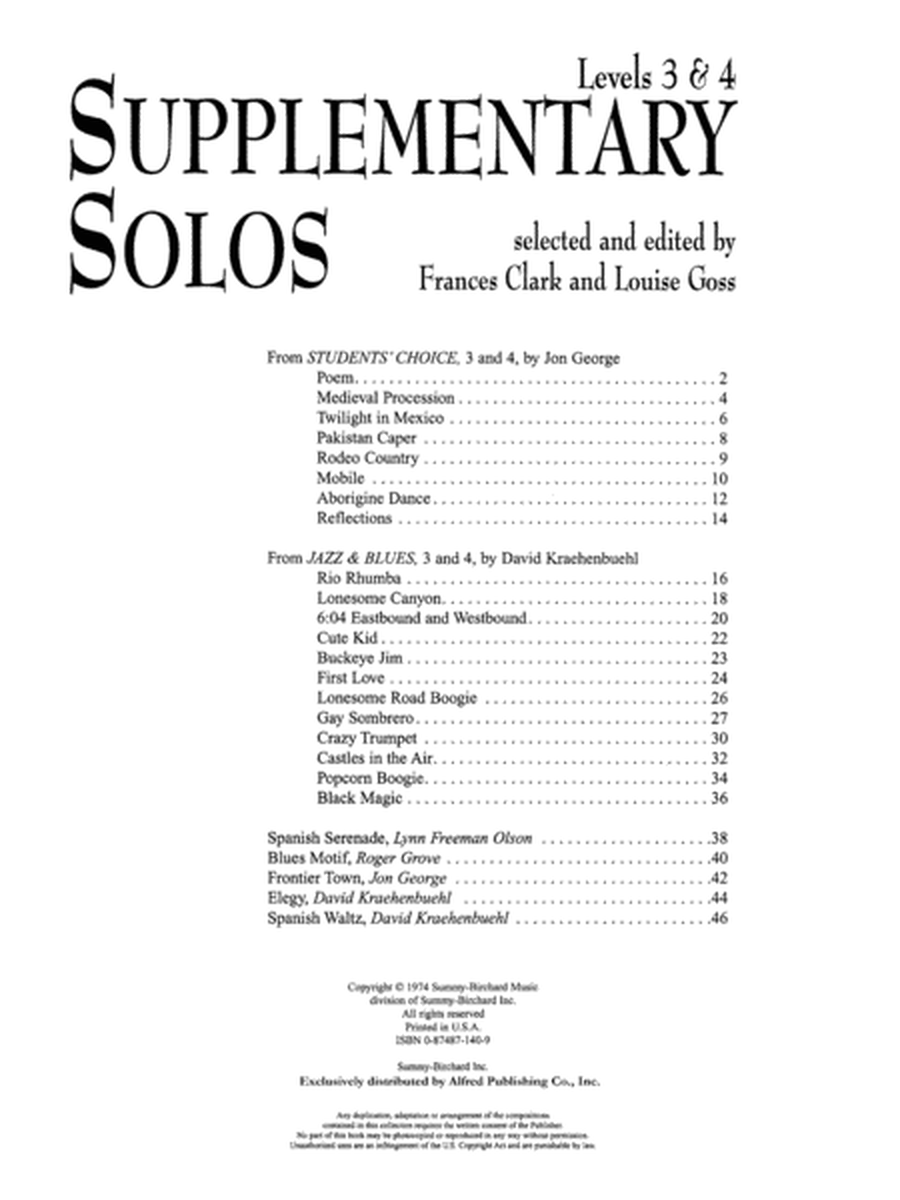 Supplementary Solos