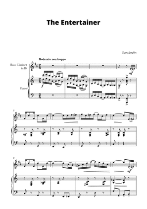Book cover for The Entertainer (for Bass Clarinet and Piano)