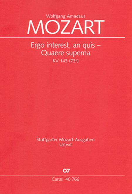 Ergo interest - Quaere superna