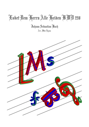 Book cover for Lobet Den Herr'n Alle Heiden (Brass quintet)