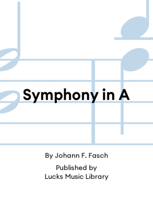 Book cover for Symphony in A