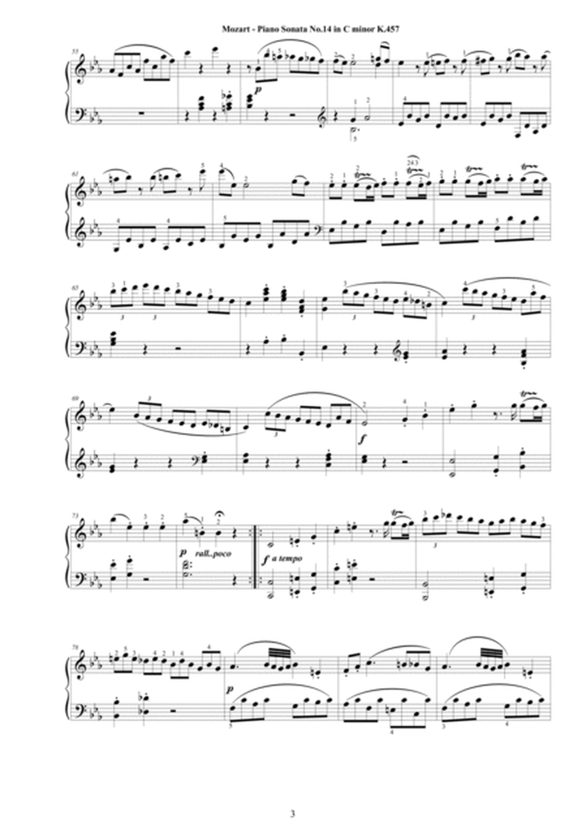 Mozart - Piano Sonata No.14 in C minor K 457 - Complete score