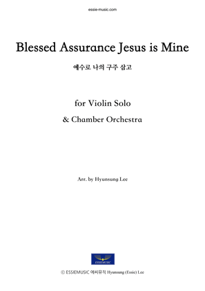 Book cover for Blessed Assurance Jesus is Mine - Vn & Orch.