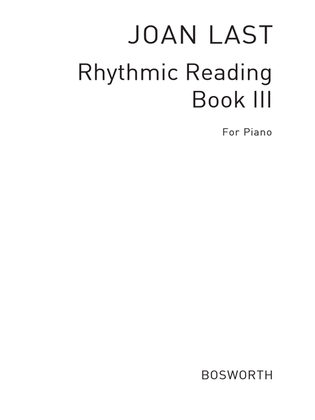 Book cover for Rhythmic Reading Sight Reading Pieces Book 3 Grd 3