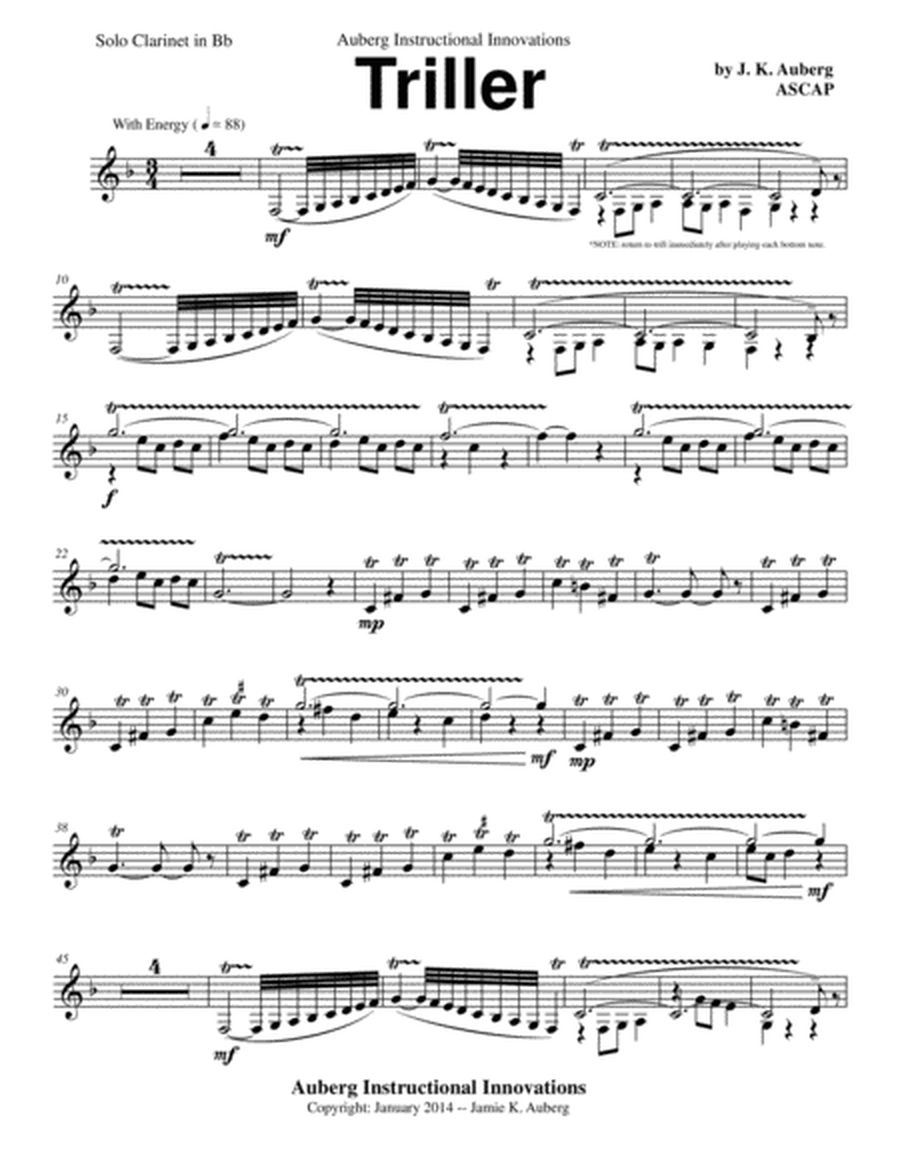 Triller (for Clarinet & Piano) image number null