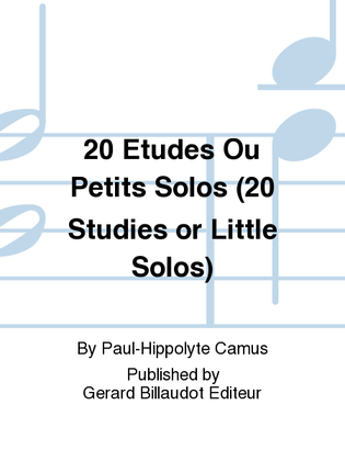 20 Etudes Ou Petits Solos