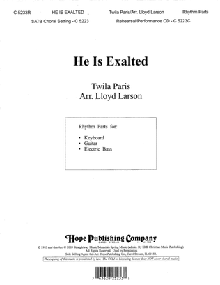 Book cover for He Is Exalted