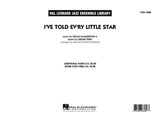 Book cover for I've Told Ev'ry Little Star - Conductor Score (Full Score)