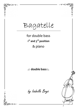 Book cover for Bagatelle for Double Bass and Piano