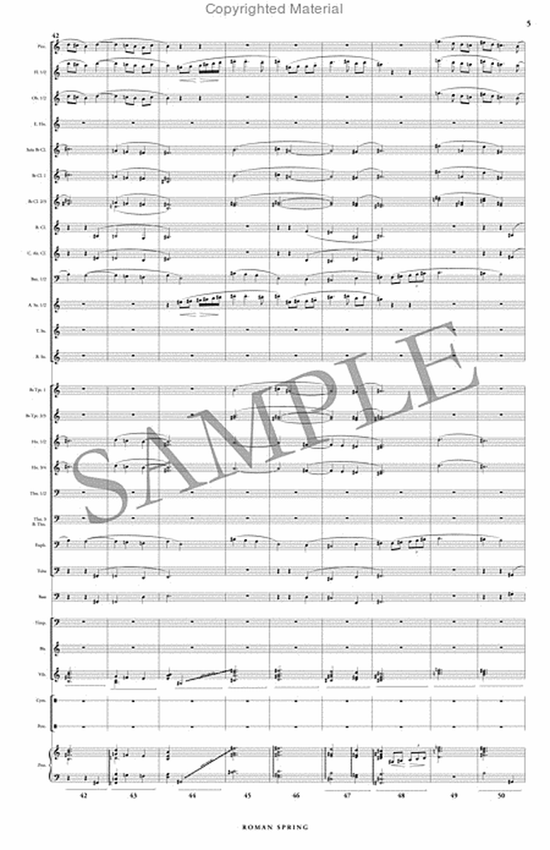 Roman Spring (score & parts) image number null