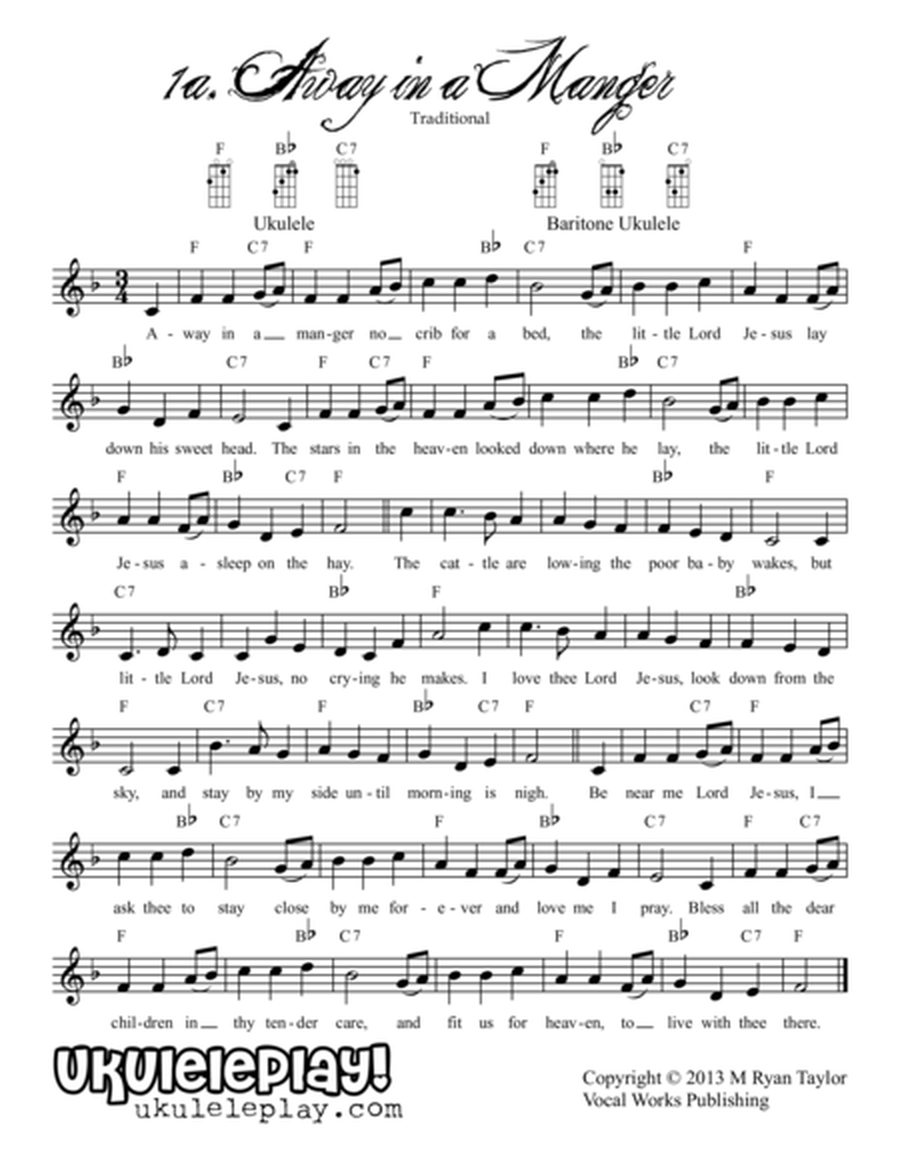 Christmas on 34th Street : 34 songs, 3-4 chords each, multiple keys for standard and baritone ukulel