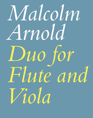 Book cover for Duo for Flute and Viola, Op. 10