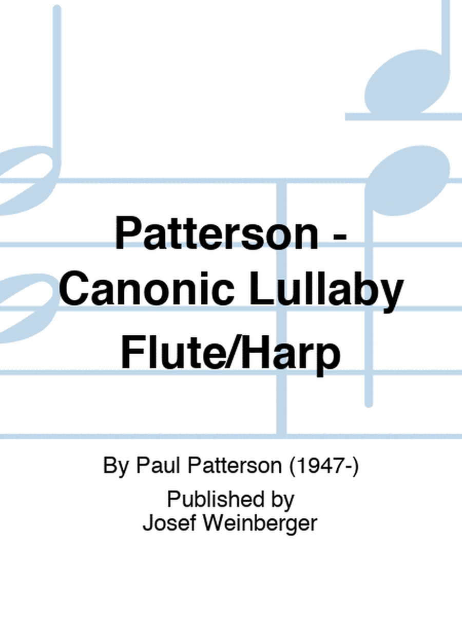 Patterson - Canonic Lullaby Flute/Harp