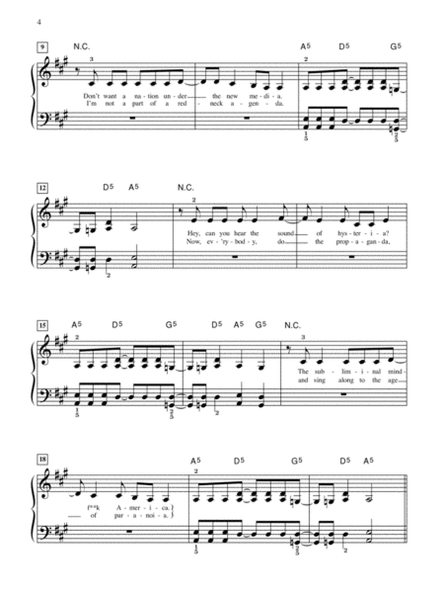 Green Day Sheet Music Anthology by Green Day Easy Piano - Sheet Music